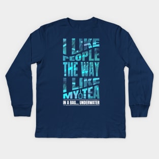 I like people Kids Long Sleeve T-Shirt